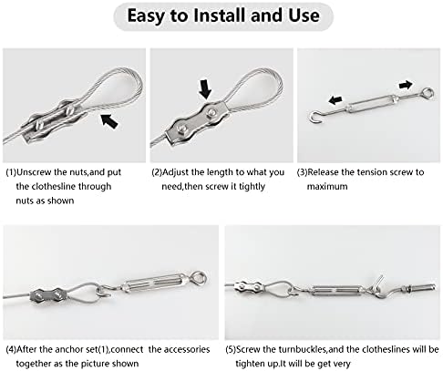 Clotheslines, Portable Windproof Clothes Rope Line - Image 4