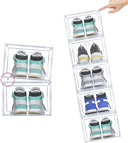 12 Pack Clear Shoe Boxes Stackable - Image 3