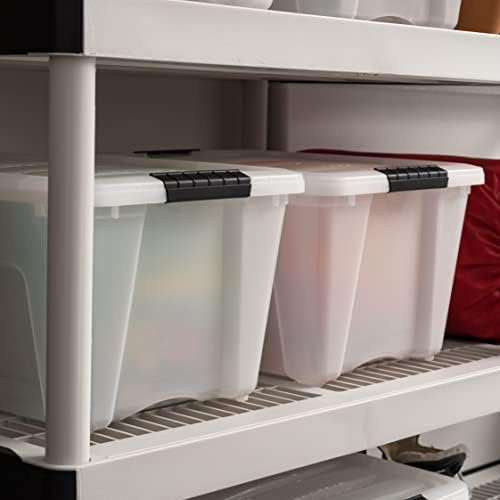 IRIS USA 4-Pack 32 Quart Storage Bins - Image 4