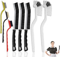 8 Pcs Crevice Cleaning Brush Set – Hard Bristle Cleaning Tools by Solvra