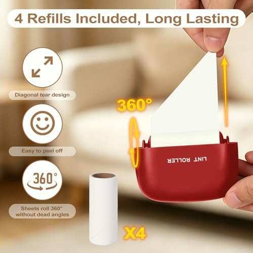8 Roller Refills for Disposable Mini Lint Roller - Image 5