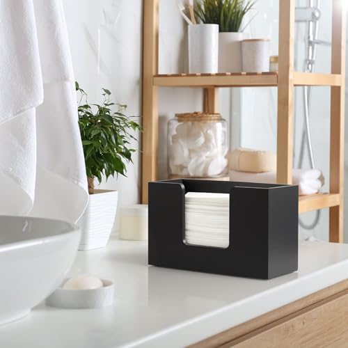Wooden Paper Towel Dispenser Countertop, Bathroom Guest Towel Holder - Image 5
