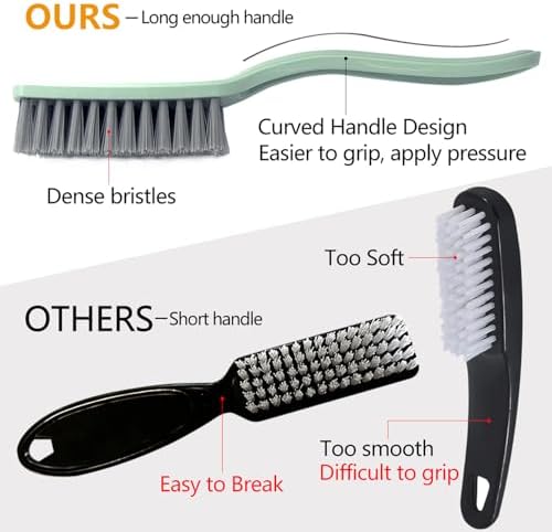 Nail Brush Foot Brush Curved Handle Grip Hand Fingernail Scrub Brush Home - Image 2