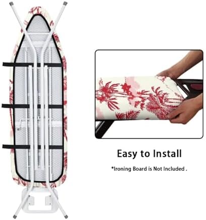 Coconut Tree Print Cover for Ironing Board, Scorch Resistant Ironing Board Cover - Image 4