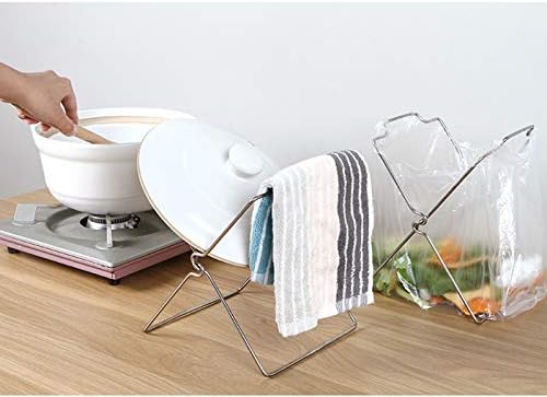 Desktop Trash Bag Holder, Small Garbage Bag Rack, Home Kitchen Countertop - Image 3