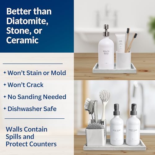 Spacewiser Countertop & Vanity Silicone Tray – 2 PC Set - Image 5