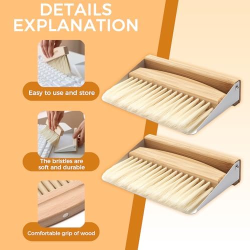 1 Set of mini Desktop Cleaning Broom and Dustpan Set, high-end Iron Sheet - Image 6