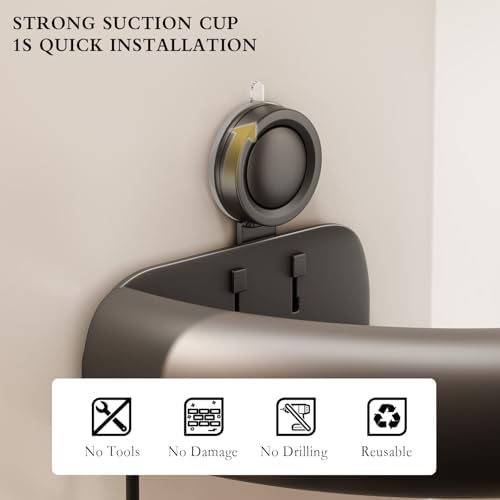 CICUFY Shower Caddy Suction Cup, 2 Pack No Drilling Corner Shower Shelves - Image 5