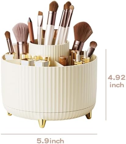 fanado 360° Rotate Makeup Brush Holder Organizer, Makeup Organizers Countertop - Image 5