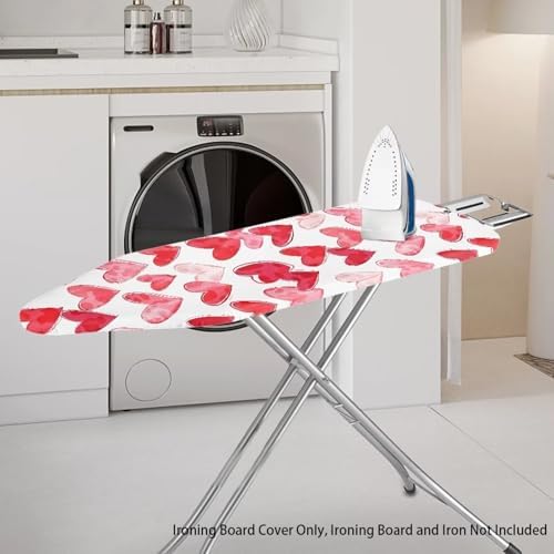 Love Red Heart Ironing Board Cover 15″x54″ Valentines Day Ironing Pad Covers - Image 2