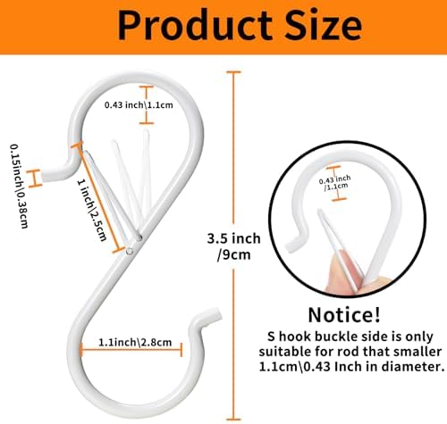 48 PCS S Hooks for Hanging - Image 4