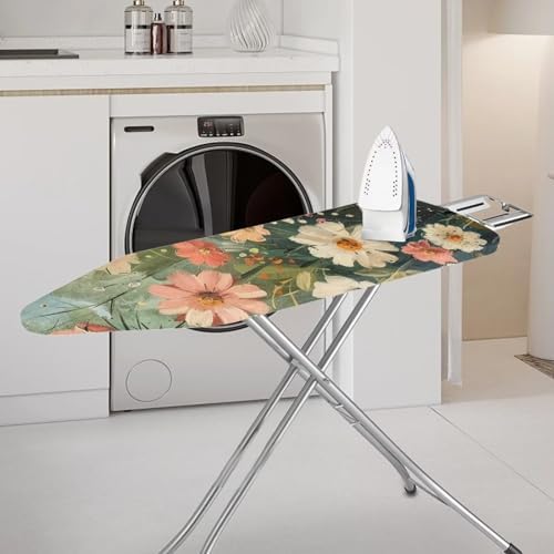 Flashideas Floral Print Ironing Board Cover and Pad- 52" x 13" Iron Board Cover - Image 3