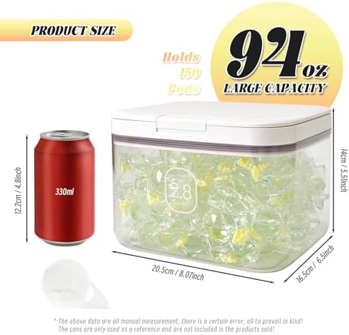 Laundry Pod Holder with Lid, 94oz Container - Image 2