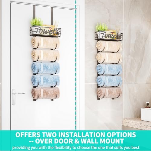 HapiRm Towel Racks for Bathroom Storage - Image 2