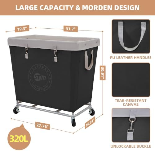 STORAGE MANIAC Commercial Laundry Hamper - Image 3
