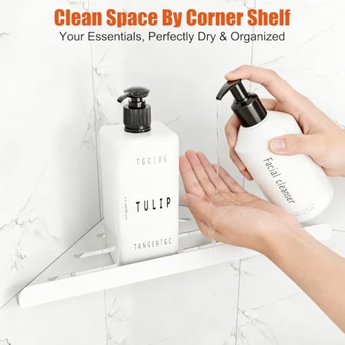 Fikoksol Shower Caddy Storage, Triangle Corner Shelf - Image 6