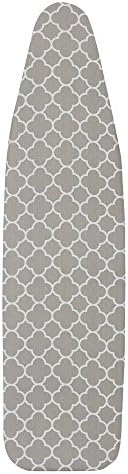 Household Essentials 80098 Ironing Board Cover | 100% Cotton | Gray Trellis by HouseholdEssentials
