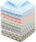 Microfiber Cleaning Cloth, 10 Pack Microfiber Rags, Mix Color by HFGBLG