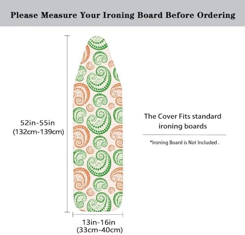 Flower Texture Steam Ironing Board Cover 15x54 Inch, Spiral Graphic Standard - Image 5