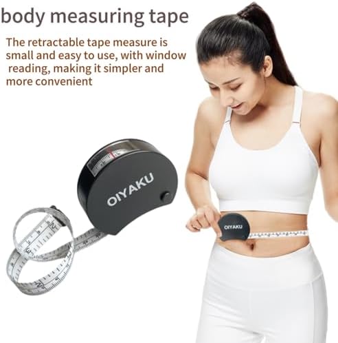 Soft Body Measuring Tape Measure Window Reading Retractable Metric 60IN - Image 2