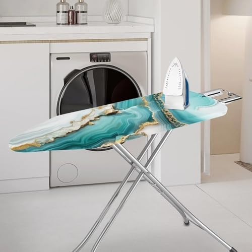Green Marble Ironing Board Cover, Soft Ironing Board Pad Cover Protector - Image 2