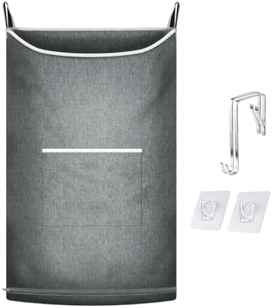 XL Hanging Laundry Hamper, Over the Door Hamper Bag by MakeLifeSimpleandEfficient