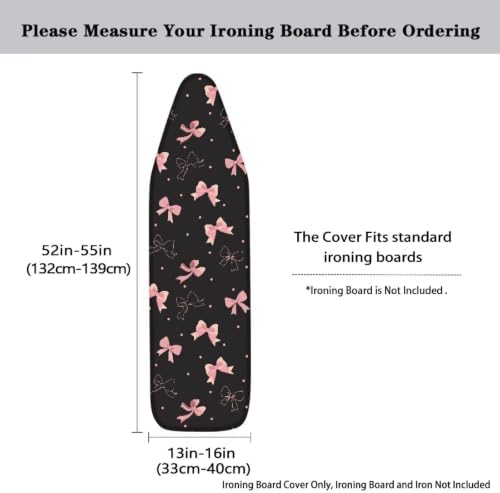 Dreamy Bowknot Ironing Board Covers Fits Standard Sizes Ironing Board Protector - Image 5