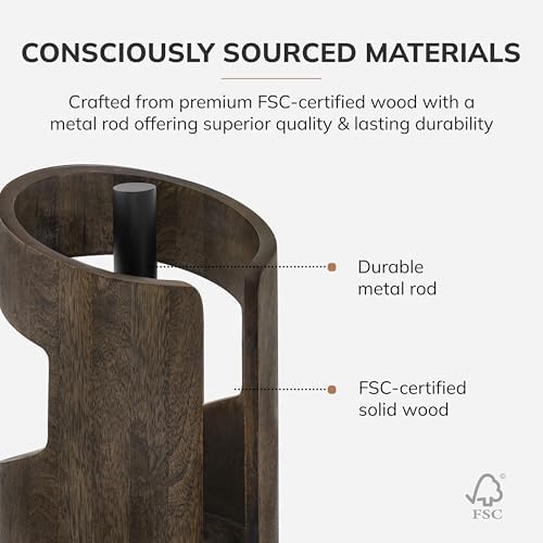Anji Mountain Wooden Paper Towel Holder - Image 3