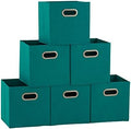 Household Essentials Fabric Storage Bins in Strong Poly‑Woven Fabric, Sturdy by HouseholdEssentials