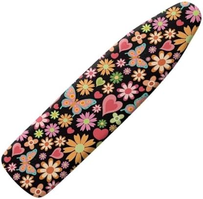 Butterfly Hippie Flower Ironing Board Cover, Iron Board Cover Non-Slip Thick by Hinthetall