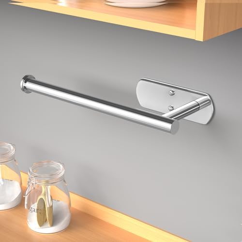 VAEHOLD Self Adhesive Paper Towel Holder Under Cabinet Mount, Wall Mounted - Image 6