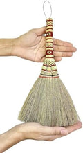 Small Corn Wisk Brush Broom 11 Inch Blue, AW038-AW0038, length 11 Inch by AWBROOMS