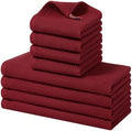 Homaxy 8 Pack 100% Cotton Kitchen Towels and Dishcloths Set by Homaxy