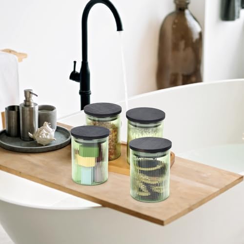 BKYFPQ 2 Pack Glass Qtip Holder Dispenser - Image 6