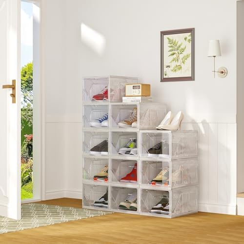 AWTATOS Shoe Storage Boxes, Fit up to US Size 15, 10 Pack - Image 3