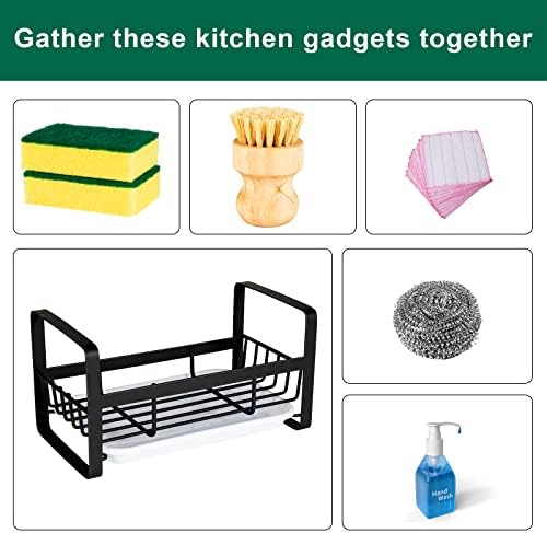 TEZZ Sponge Holder for Kitchen Sink- Stainless Steel Kitchen Sink Caddy for - Image 7