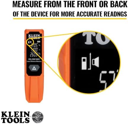 Klein Tools Laser Distance Measure, Measures in Feet - Image 3