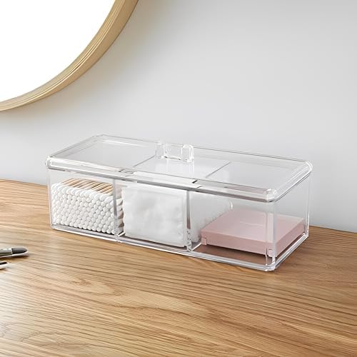 Sooyee Qtip Holder Rectangle Cotton Ball and Swab Holder Organizer - Image 4