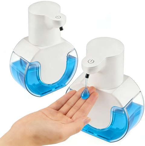 2 Pack Automatic Liquid Soap Dispenser Touchless, 15oz/420ml Rechargeable Hand by Unknown