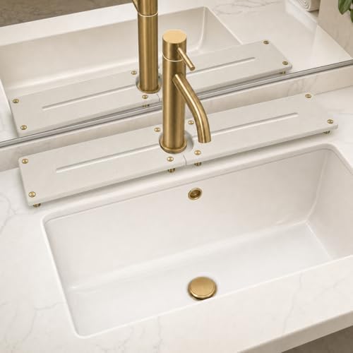 2PCS Stone Faucet Mat for Kitchen Sink, Water Absorbing Sink Tray Organizer for by Razborci