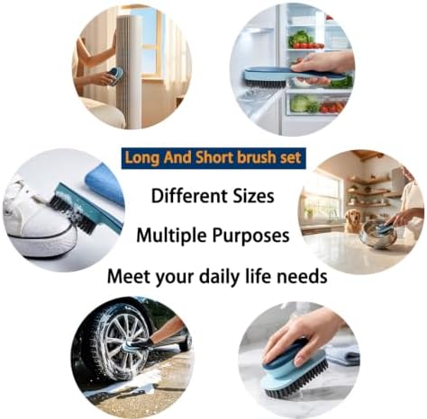 Laundry Scrub Brush 4 Pack Soft Bristle Brush Cleaning Brush - Image 4