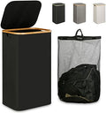 IEGrow Laundry Hamper with Lid, 110L Laundry Basket with Mesh Bags by iEGrow