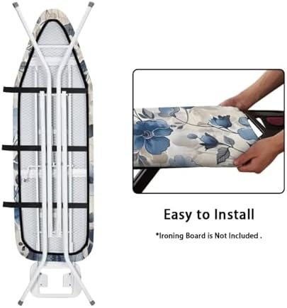 Blue Flower Ironing Board Cover - Image 4