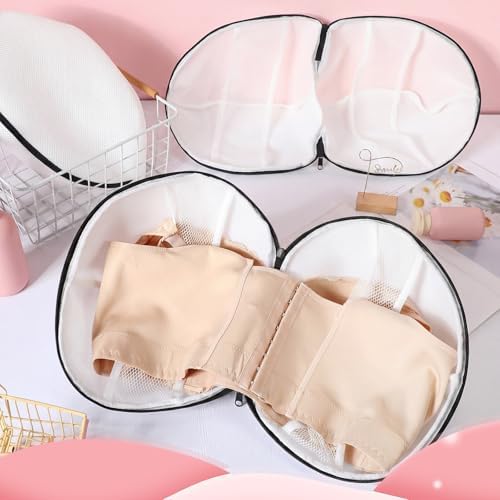 Shappy 6 Pcs Bra Washing Bag for Laundry Storage Women 11.81 Inch Black - Image 5
