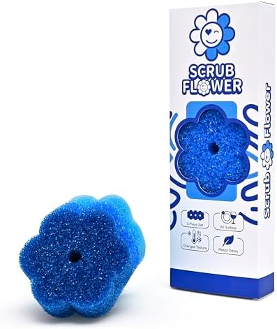 Scrub Flower Temperature Sensitive Sponges, Sapphire Hydrangea by DrWOW