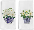 Chinoiserie Vase Kitchen Tea Towel Set of 2 by ColorfulLifeStartingwithYourCuteTowel