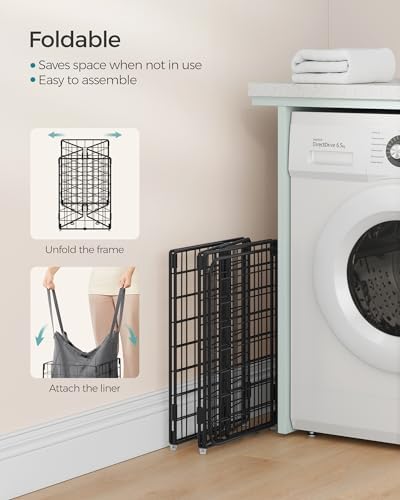 SONGMICS Laundry Hamper, Collapsible, 11 Gal. - Image 6
