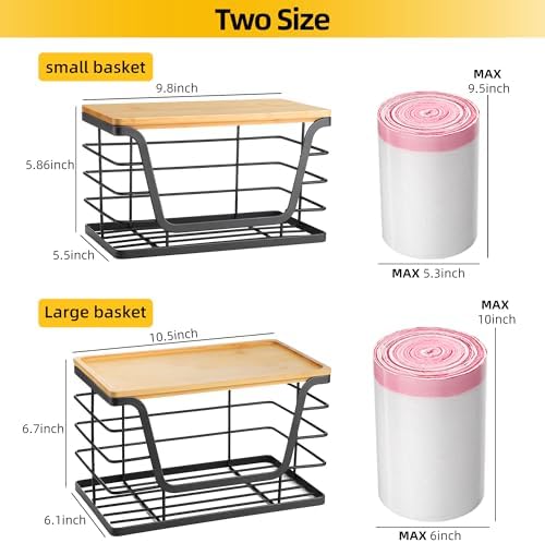 ALOCEO 2 Pack Storage Stackable Kitchen Laundry Organizers - Image 3