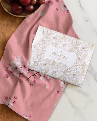 Miss Adola Flour Sack Kitchen Towels Set of 2, Peach Blossom - Image 6