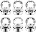 DIYMAG Magnetic Hooks with Countersunk Hole Eyebolt 40LBS 6 Pack by DIYMAG